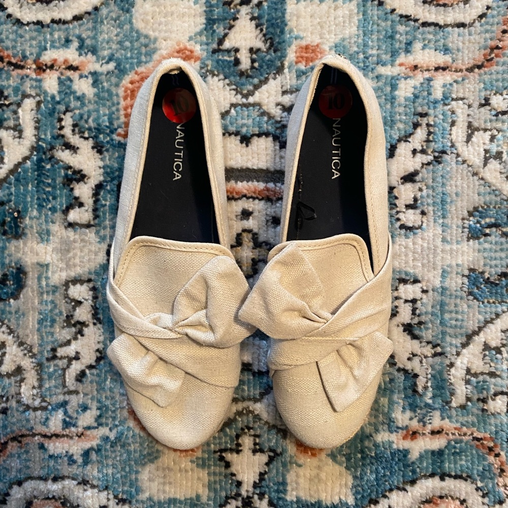 NAUTICA Slip On Canvas Espadrille Boat Shoe